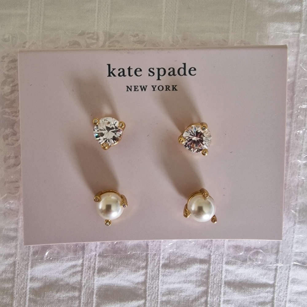 KATE SPADE NEW YORK Rise and Shine Earring Stud set brand new with dust bag - Picture 2 of 2